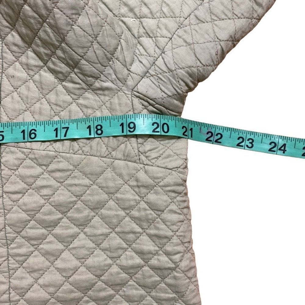 Sigrid Olsen Sport Spring Quilted lightweight Jacket Green Button up Size Medium - Picture 5 of 6